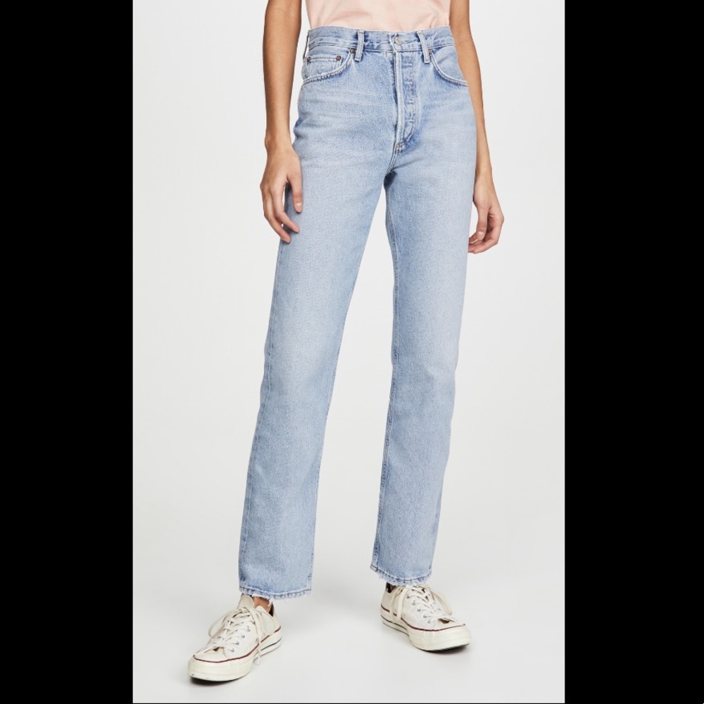 AGOLDE Lana Mid Rise Vintage Straight Jeans
